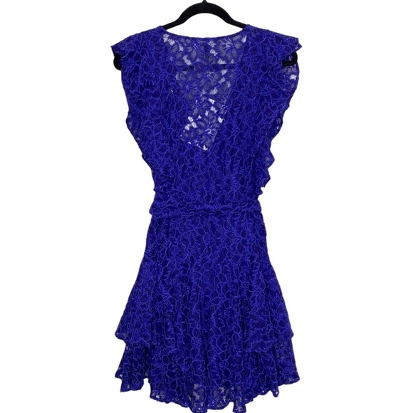 Marissa Webb Corrine Ultraviolet Lace Mini Dress - Picture 5 of 9